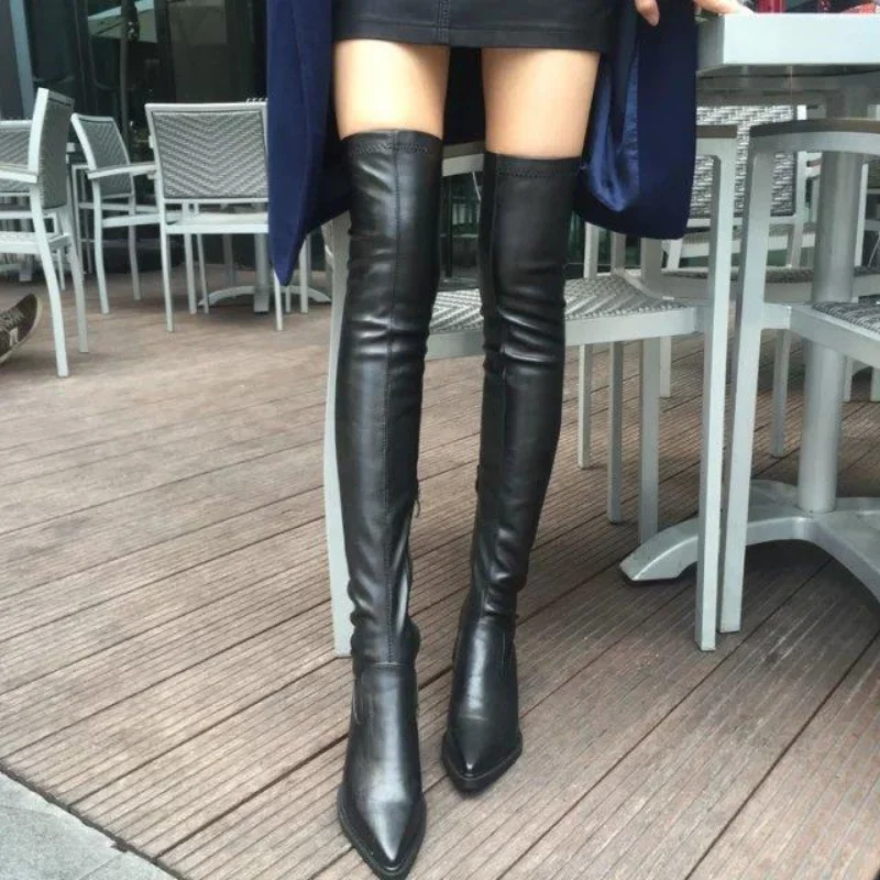 Women Motorcycle Boots PU Pointed Solid Color Waterproof and Non Slip Over The Knee Woman Shoes Sexy
Women Motorcycle Boots PU Pointed Solid Color Waterproof and Non Slip Over The Knee Woman Shoes Sexy