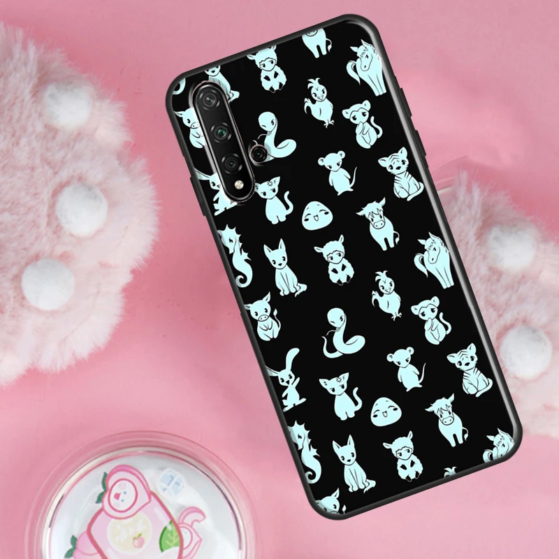 Чехол для телефона Honor 50 Pro 8X 9X 10i с изображением фруктов корзины кота Huawei P30 P40 P20 Lite