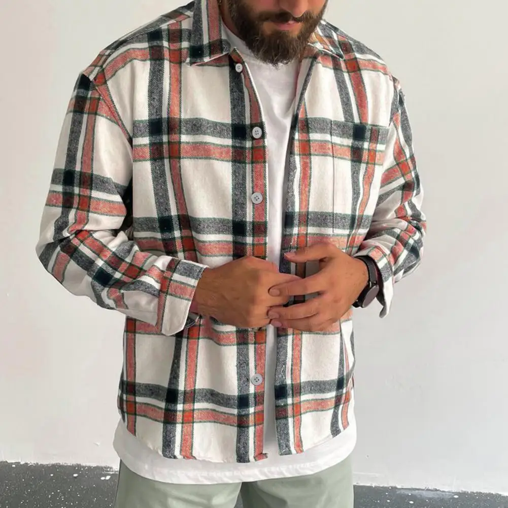 Autumn Student Shirt Men Plaid Single-breasted Turn-down Collar Wear Resistant Casual Autumn Shirt for School
Autumn Student Shirt Men Plaid Single-breasted Turn-down Collar Wear Resistant Casual Autumn Shirt for School