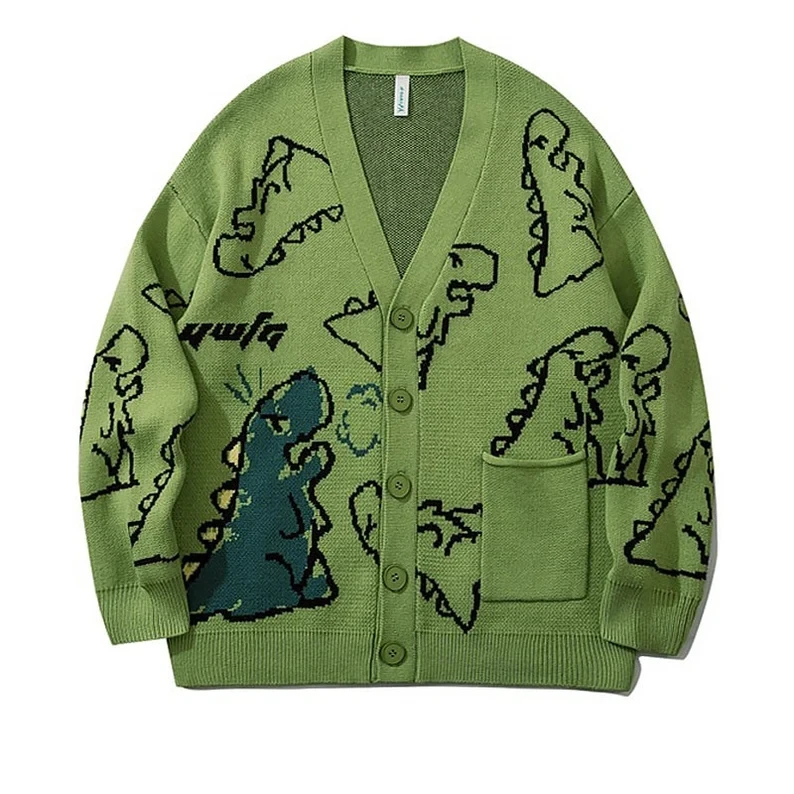 2022 Y2K Doodle Hip Hop Pattern Winter Autumn Oversize Cardigan Men Knitted Dinosaur Sweater Streetwear Loose Male Women Coat
2022 Y2K Doodle Hip Hop Pattern Winter Autumn Oversize Cardigan Men Knitted Dinosaur Sweater Streetwear Loose Male Women Coat