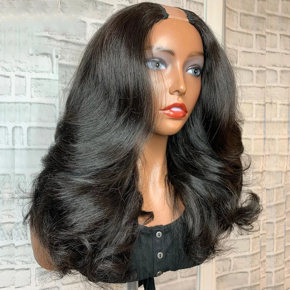 24 inch Long Deep Free Part Body Wave Black U Part Wig Brazilian Human Hair Wigs For Women with Baby Hair Glueless U Shape Wig
24 inch Long Deep Free Part Body Wave Black U Part Wig Brazilian Human Hair Wigs For Women with Baby Hair Glueless U Shape Wig