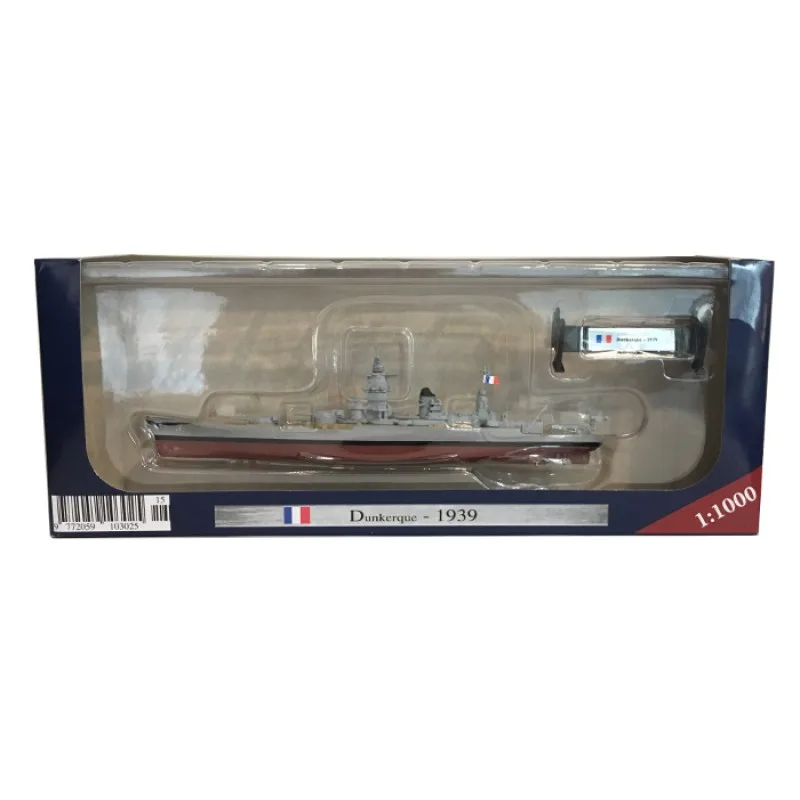 AMER 1/1000 Scale Military Model Toys Dunkerque 1939 Battleship Diecast Metal Ship Model Toy For Boys Kids Collection Decoration
AMER 1/1000 Scale Military Model Toys Dunkerque 1939 Battleship Diecast Metal Ship Model Toy For Boys Kids Collection Decoration
