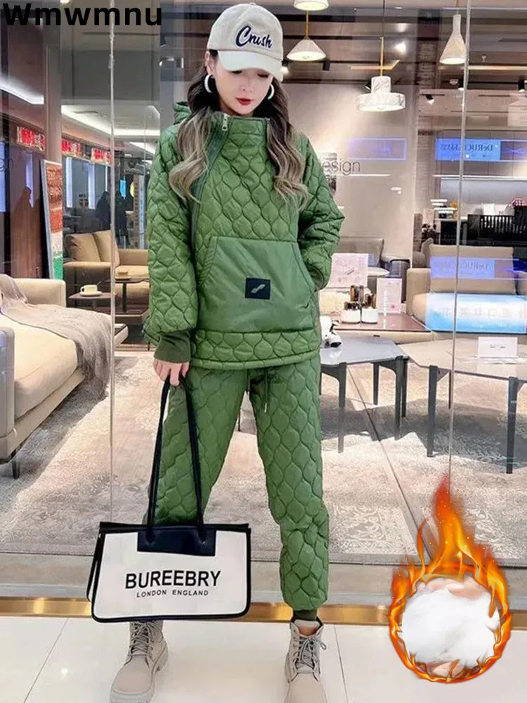 Candy Color Down Cotton Thicken Two Piece Set Fashion Hoodies Sweatshirt Tops Outfit Casual Baggy Thick Jogger Conjunto New 2023
Candy Color Down Cotton Thicken Two Piece Set Fashion Hoodies Sweatshirt Tops Outfit Casual Baggy Thick Jogger Conjunto New 2023