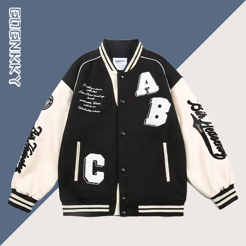Куртка-бомбер женская в стиле Харадзюку, модный бейсбольный пиджак оверсайз, уличная весенняя одежда в стиле пэчворк, Y2k
Куртка-бомбер женская в стиле Харадзюку, модный бейсбольный пиджак оверсайз, уличная весенняя одежда в стиле пэчворк, Y2k