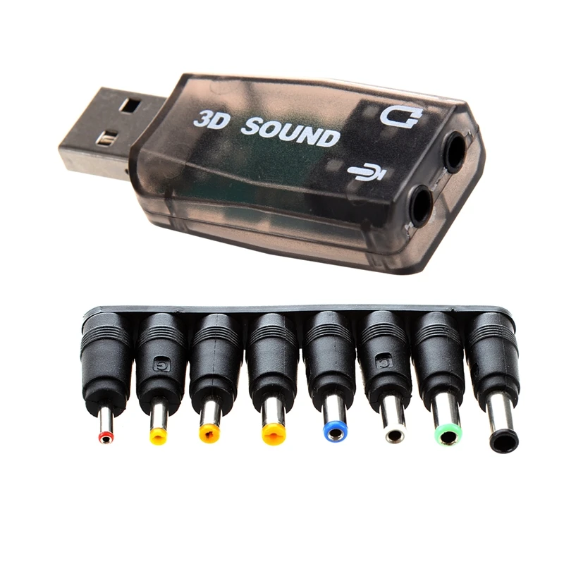 Instantly External 5.1 USB 3D Audio Sound Card Adapter With 8 Sets Universal Jack DC Power Plug Converter
Instantly External 5.1 USB 3D Audio Sound Card Adapter With 8 Sets Universal Jack DC Power Plug Converter