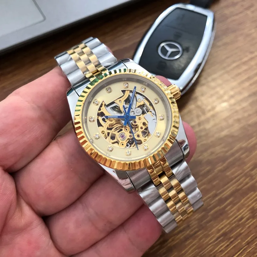 Роскошные мужские часы TianJin M182SK 21 Jewels с автоматическим механическим движением, мужские часы с синими стрелками, оригинальные
Роскошные мужские часы TianJin M182SK 21 Jewels с автоматическим механическим движением, мужские часы с синими стрелками, оригинальные
