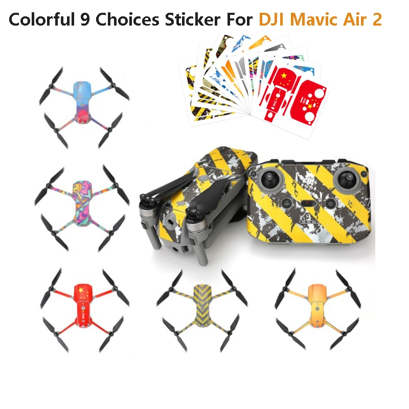 Colorful Sticker for DJI Mavic Air 2 Skin Sticker Drone Body Remote Controller Protection Scratch-resistant Stickers Fully Cover
Colorful Sticker for DJI Mavic Air 2 Skin Sticker Drone Body Remote Controller Protection Scratch-resistant Stickers Fully Cover