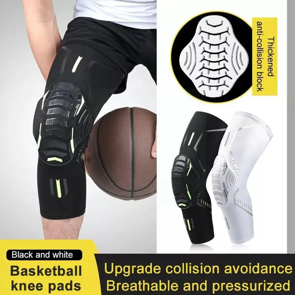 

Basketball Knee Pads Non-slip Spandex Mountaineering Fitness Protective Sports Cycling Training Gear Support Bracers Elasti J2b9