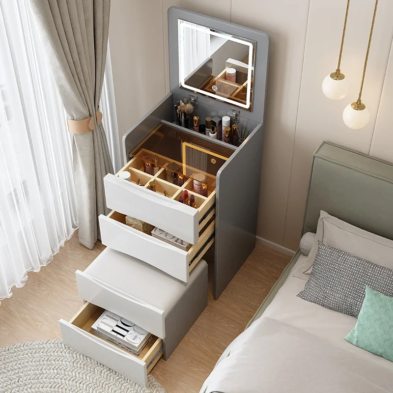 White Luxury Dressers Vanity Mirror Drawer Bedroom Minimalist Makeup Room Desk Cosmetics Modern Nordic Coiffeuse Ornaments
White Luxury Dressers Vanity Mirror Drawer Bedroom Minimalist Makeup Room Desk Cosmetics Modern Nordic Coiffeuse Ornaments