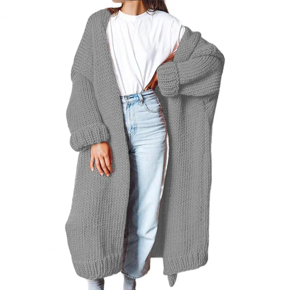 Autumn Winter Women Long Sleeve Cardigan Ribbed Cuffs Open Stitch Sweater Tops Casual Long Knitted Coat
Autumn Winter Women Long Sleeve Cardigan Ribbed Cuffs Open Stitch Sweater Tops Casual Long Knitted Coat
