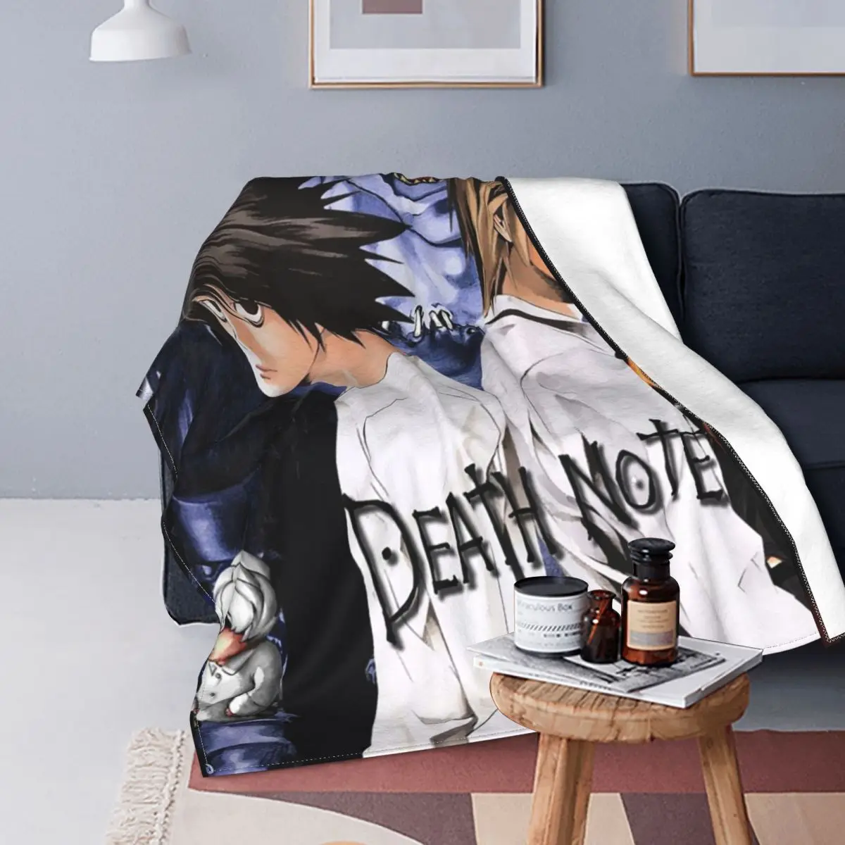 Death Note Manga Blankets Shinigami Anime Flannel Novelty Warm Throw Blanket for Bedspread Spring/Autumn
Death Note Manga Blankets Shinigami Anime Flannel Novelty Warm Throw Blanket for Bedspread Spring/Autumn