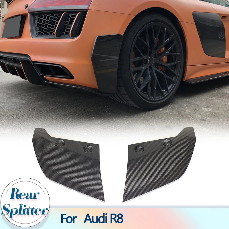 Разветвители для заднего бампера автомобиля, диффузор для Audi R8 Coupe Convertible, 2 двери 2016-2018, разветвители для заднего бампера из углеродного волокна
Разветвители для заднего бампера автомобиля, диффузор для Audi R8 Coupe Convertible, 2 двери 2016-2018, разветвители для заднего бампера из углеродного волокна