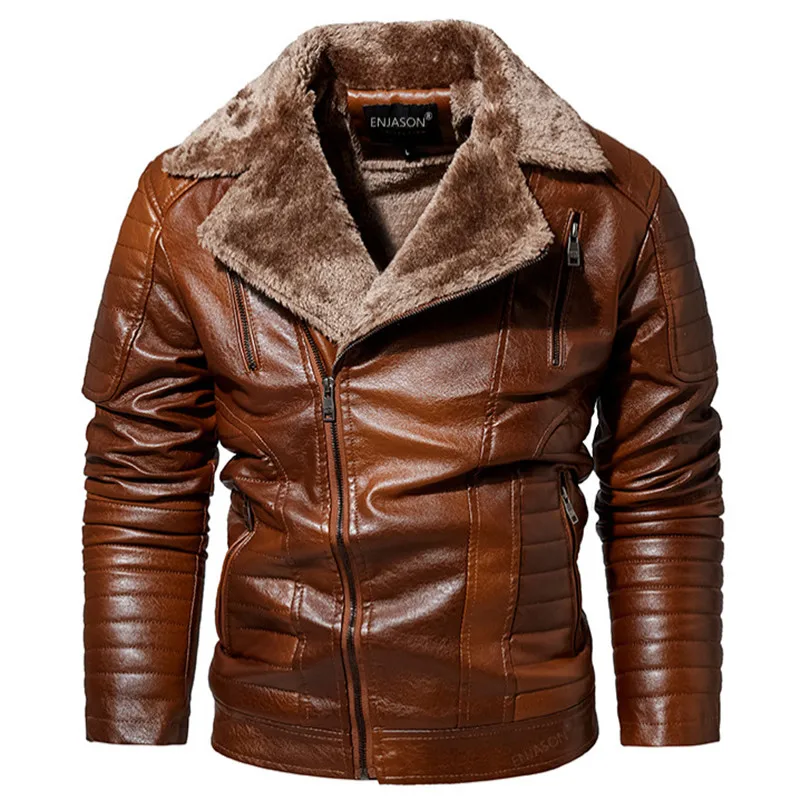 High-quality Winter Plus Cashmere PU Leather Men's European and American Tough Guy Fur One Handsome Men's Leather Jacket Coat
High-quality Winter Plus Cashmere PU Leather Men's European and American Tough Guy Fur One Handsome Men's Leather Jacket Coat
