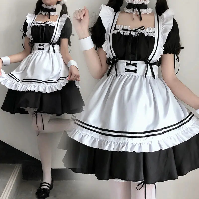 Cosplay Costume Animation Dress Clothes 2023 Black Cute Lolita Maid Costumes Girls Women Lovely Maid Show Japanese Outfit Dress
Cosplay Costume Animation Dress Clothes 2023 Black Cute Lolita Maid Costumes Girls Women Lovely Maid Show Japanese Outfit Dress
