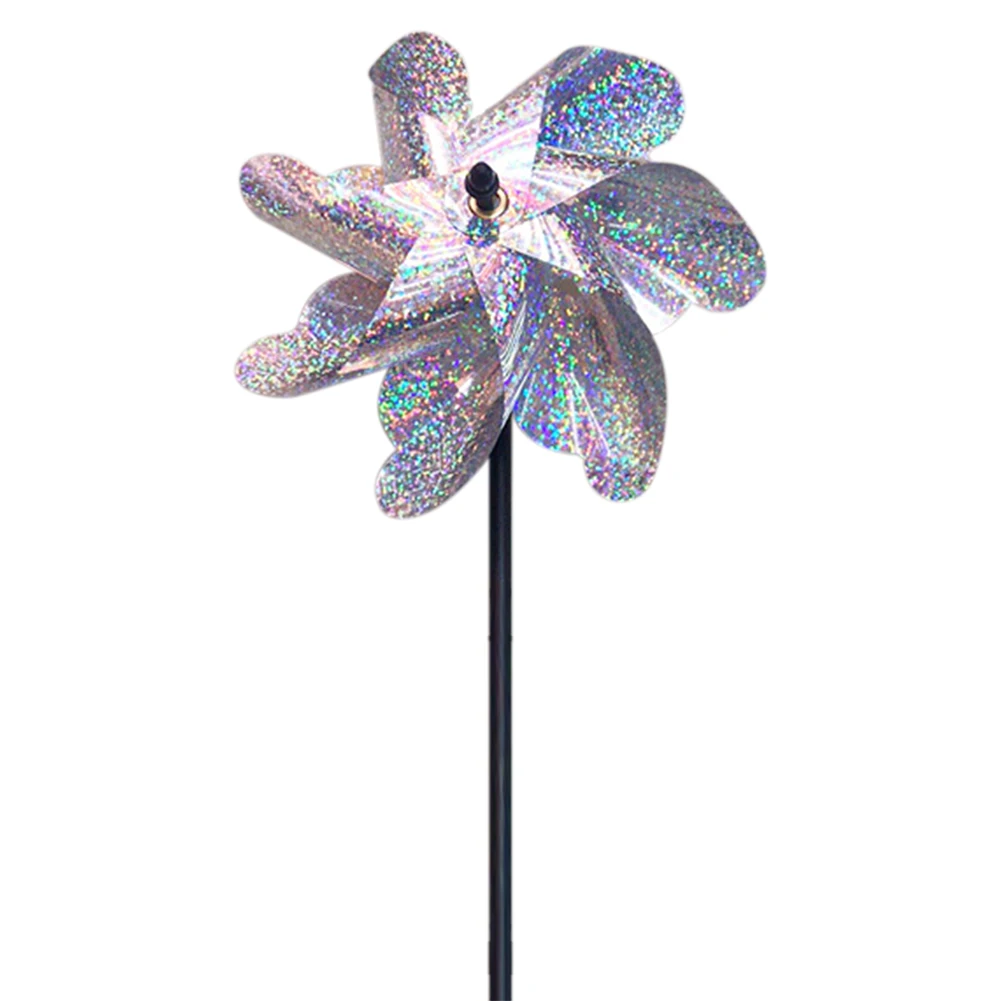 Bird Repellent Windmills Spinner DIY Birds Deterrent 7 Leaves Silver Pinwheels Bird Repeller for Outdoor Garden Lawn Yard Decor
Bird Repellent Windmills Spinner DIY Birds Deterrent 7 Leaves Silver Pinwheels Bird Repeller for Outdoor Garden Lawn Yard Decor