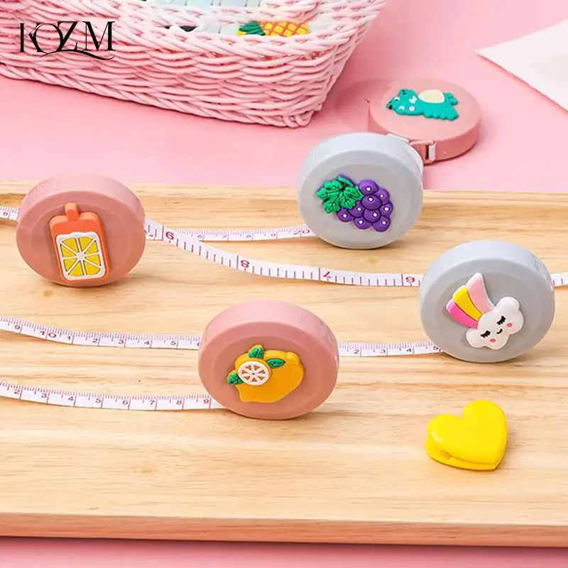 1Pcs Portable Cute Cartoon Retractable Tape Measure Ruler Sewing Tool Soft Measuring Tape For Body Measuring
1Pcs Portable Cute Cartoon Retractable Tape Measure Ruler Sewing Tool Soft Measuring Tape For Body Measuring