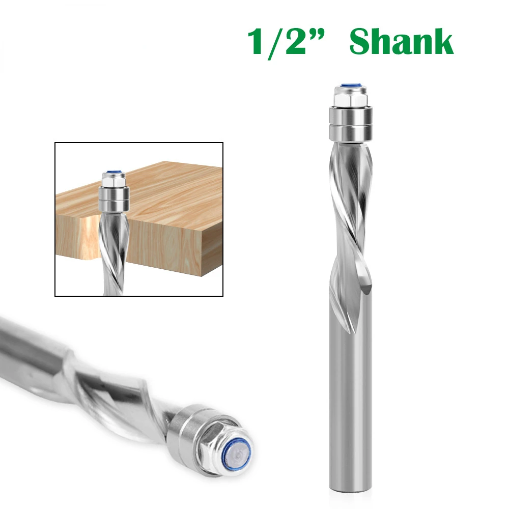 1/2 Shank End Milling Cutter, Hard Alloy Woodworking Milling Cutter, with Bearing Down Milling Cutter
1/2 Shank End Milling Cutter, Hard Alloy Woodworking Milling Cutter, with Bearing Down Milling Cutter