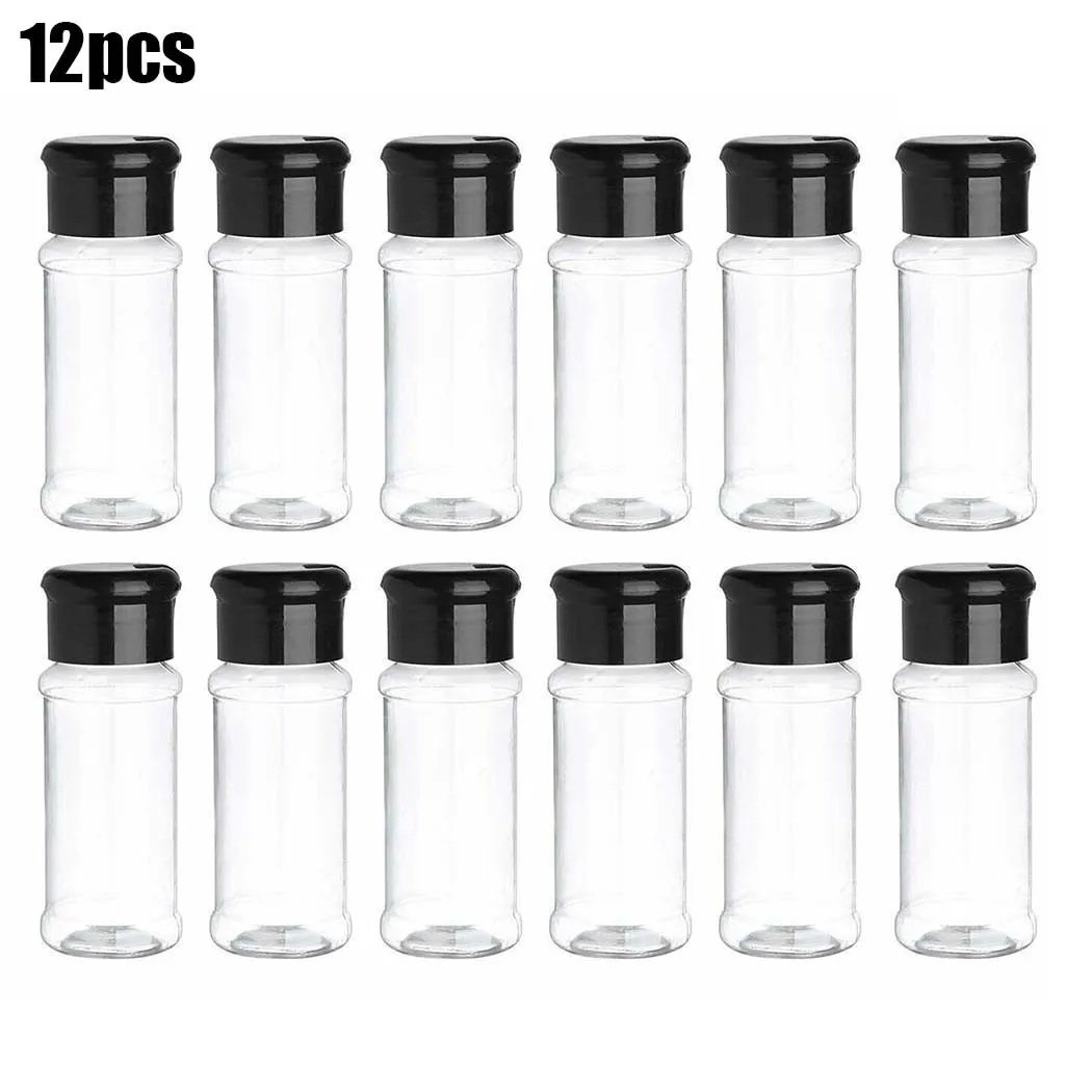 12PCS Seasoning Bottle 100ML Plastic Kitchen Spice Pepper Salt Storage Bottle Container Tool Kitchen Gadget Tools
12PCS Seasoning Bottle 100ML Plastic Kitchen Spice Pepper Salt Storage Bottle Container Tool Kitchen Gadget Tools