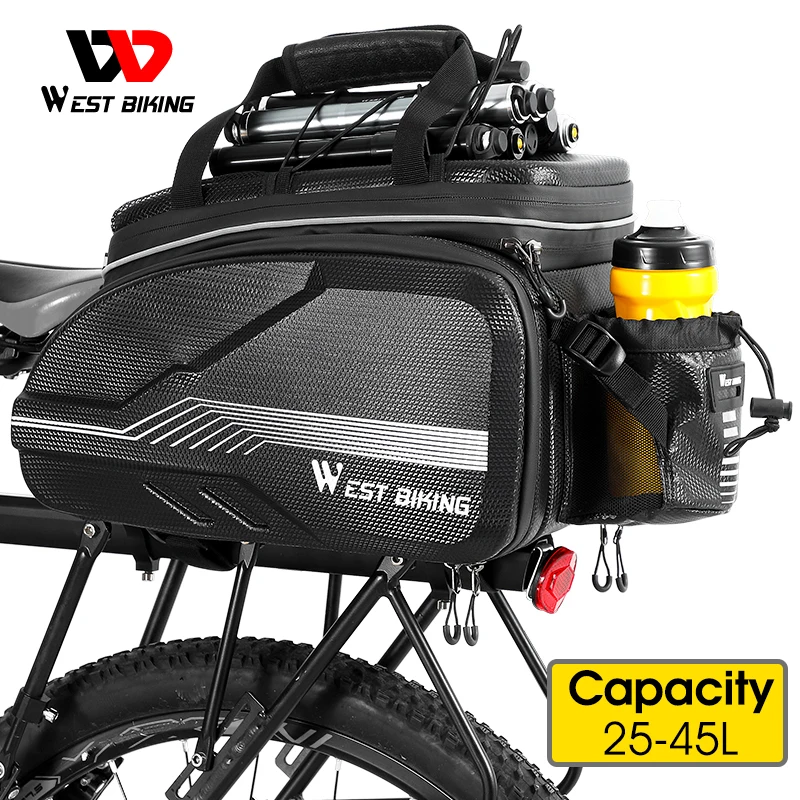 WEST BIKING Quality EVA Hard Shell Bike Bag Waterproof MTB Road Bicycle Trunk Seat Bag Large Capacity Travel Cycling Panniers
WEST BIKING Quality EVA Hard Shell Bike Bag Waterproof MTB Road Bicycle Trunk Seat Bag Large Capacity Travel Cycling Panniers