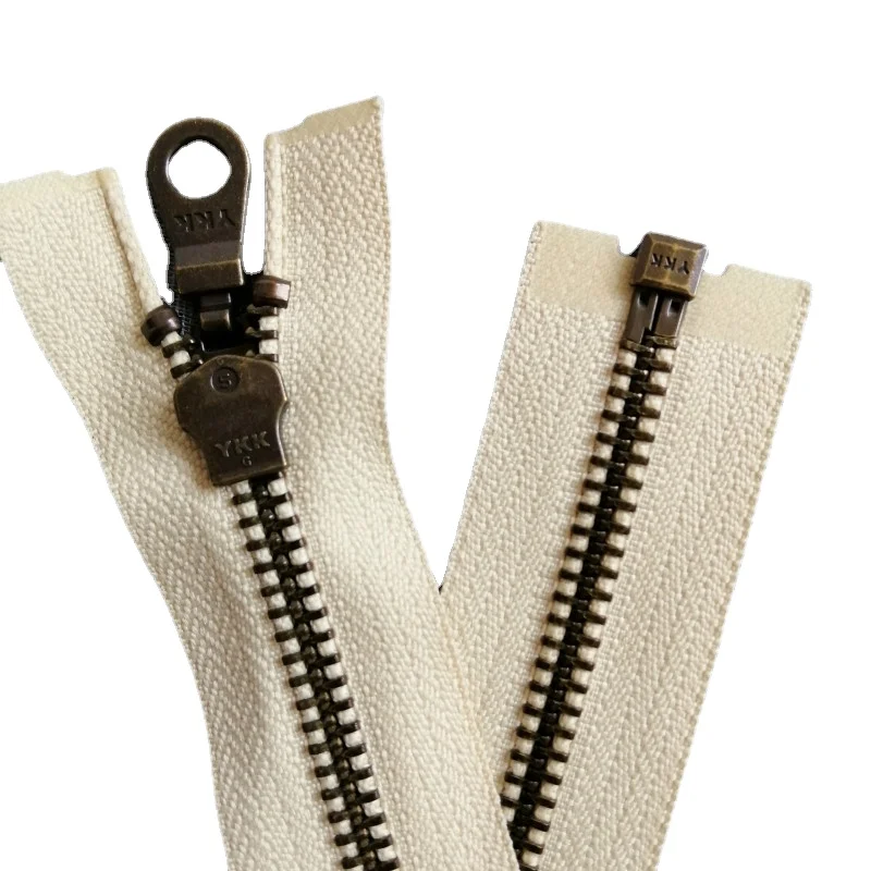 5# 50cm Vintage Oversize Metal YKK Zipper Beige Cream Single Open End Heavy Duty Leather Coat Jacket Tailor Sewing Accessories
5# 50cm Vintage Oversize Metal YKK Zipper Beige Cream Single Open End Heavy Duty Leather Coat Jacket Tailor Sewing Accessories