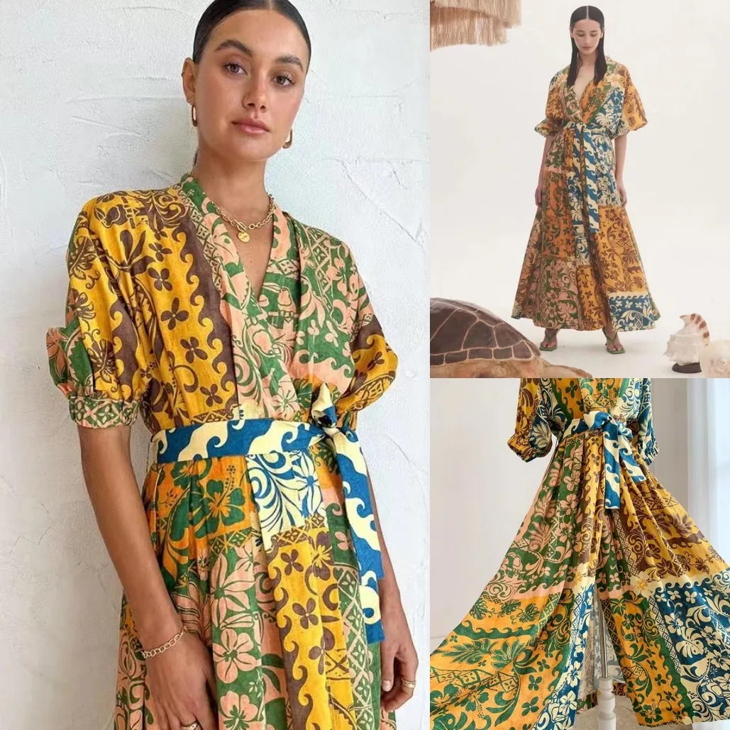 Australia ALEM@IS Women's Платье с запахом и V-образным вырезом, в этническом стиле
Australia ALEM@IS Women's Платье с запахом и V-образным вырезом, в этническом стиле