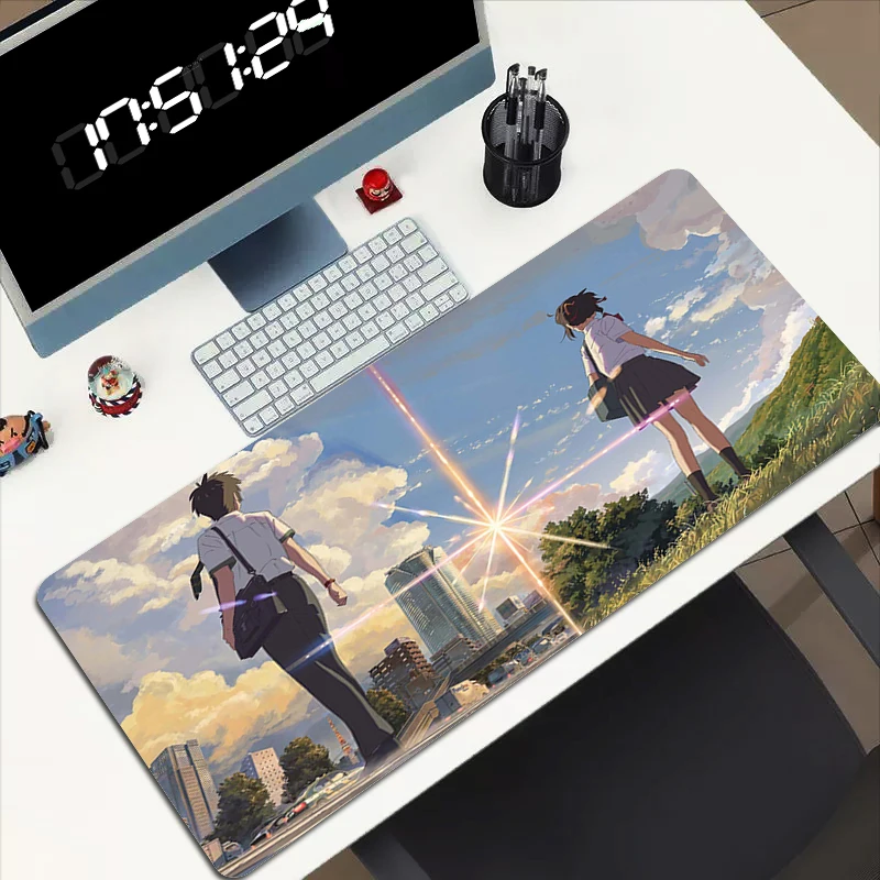 

Your Name Mouse Pads Pc Gamer Accessories Pad Xxl Mat Table Large Mousepad Moused Extended Desk 900 × 400 Carpet Gaming Mats Xl