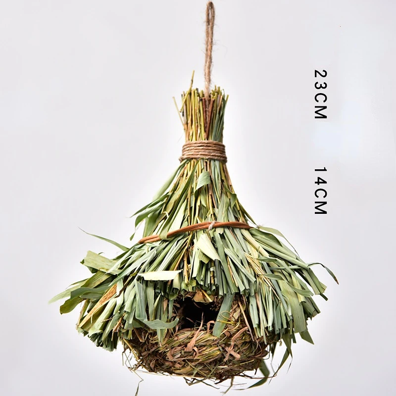 Birds Nest Bird Cage Natural Grass Egg Cage Bird House Outdoor Decorative Weaved Hanging Parrot Nest Houses Pet Bedroom Supplies
Birds Nest Bird Cage Natural Grass Egg Cage Bird House Outdoor Decorative Weaved Hanging Parrot Nest Houses Pet Bedroom Supplies
