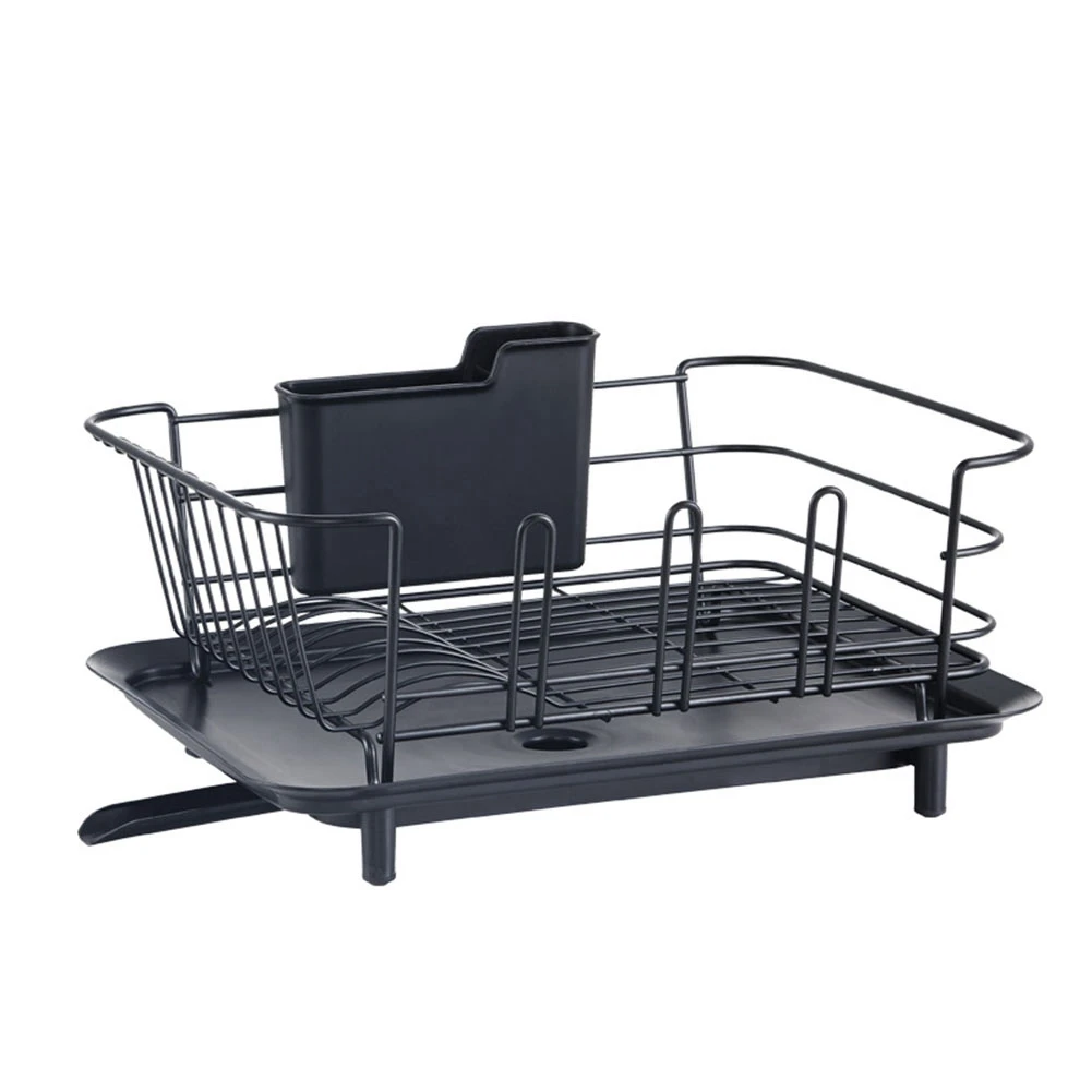 Kitchen Household Dish Racks Stainless Steel Drain Racks Multifunctional Hanging Cups Single-Layer Storage Racks(Black)
Kitchen Household Dish Racks Stainless Steel Drain Racks Multifunctional Hanging Cups Single-Layer Storage Racks(Black)