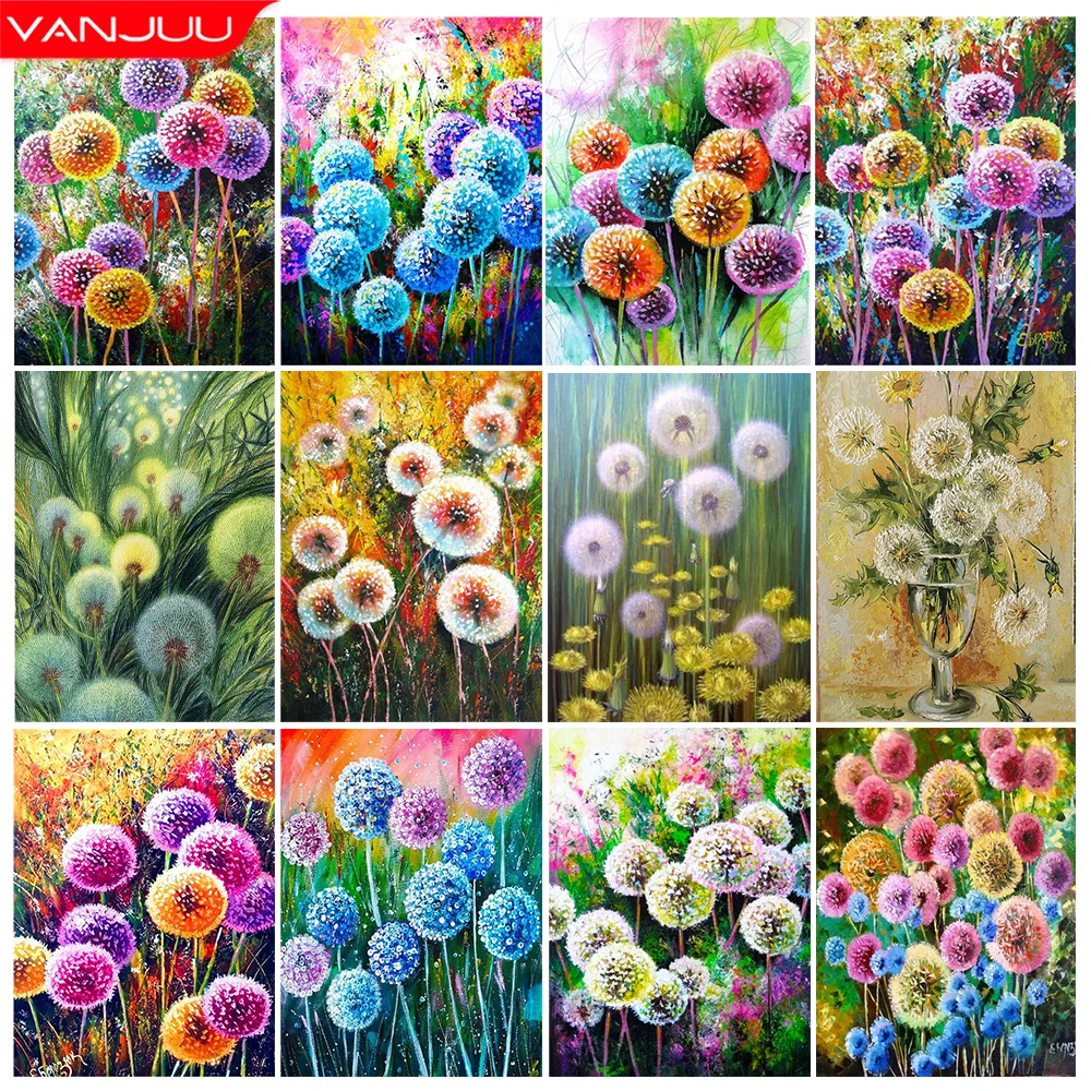 Dandelion 5D Diamond Painting Kits Flower Cross Stitch Diamond Art Picture Full Round/Square Rhinestone 3D DIY Home Decor Gift
Dandelion 5D Diamond Painting Kits Flower Cross Stitch Diamond Art Picture Full Round/Square Rhinestone 3D DIY Home Decor Gift
