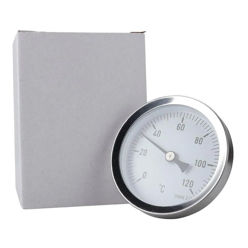 0-120degree Pipe Thermometer Measuring Diameter: Ø63mm / 2.48 Inch Graduation:2°C Total Length: 68mm/ 2.7 Inch 16 Bar
0-120degree Pipe Thermometer Measuring Diameter: Ø63mm / 2.48 Inch Graduation:2°C Total Length: 68mm/ 2.7 Inch 16 Bar
