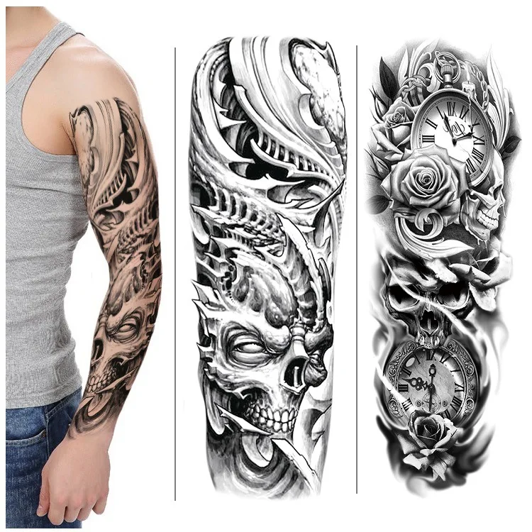 Arm tattoo paste big arm personality fashionable men and women waterproof body painting stickers tattoo water transfer printing
Arm tattoo paste big arm personality fashionable men and women waterproof body painting stickers tattoo water transfer printing