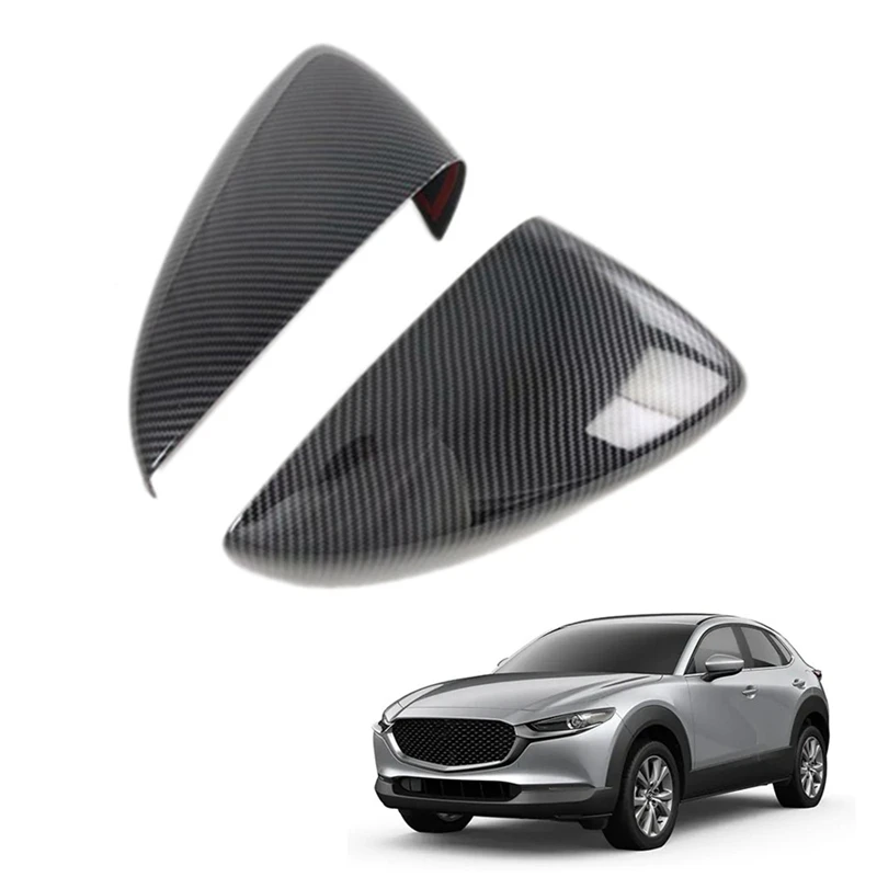 Car Carbon Fiber Rearview Side Glass Mirror Cover Frame Side Mirror Caps For Mazda CX-30 CX30 2020-2022
Car Carbon Fiber Rearview Side Glass Mirror Cover Frame Side Mirror Caps For Mazda CX-30 CX30 2020-2022