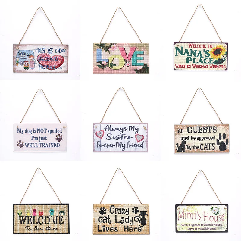 DIY Diamond Painting Door Decoration Signboard Set Rhinestones Diamond Embroidery 3D Cross Stitch Home Wedding Decoration
DIY Diamond Painting Door Decoration Signboard Set Rhinestones Diamond Embroidery 3D Cross Stitch Home Wedding Decoration