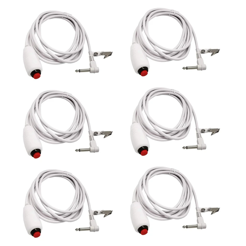 6X Nurse Call Cable 6.35Mm Line Nurse Call Device Emergency Call Cable With Push Button Switch
6X Nurse Call Cable 6.35Mm Line Nurse Call Device Emergency Call Cable With Push Button Switch