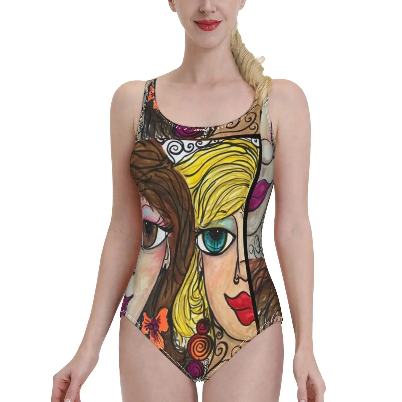 Женский сплошной купальник с открытой спиной и спиной
Женский сплошной купальник с открытой спиной и спиной