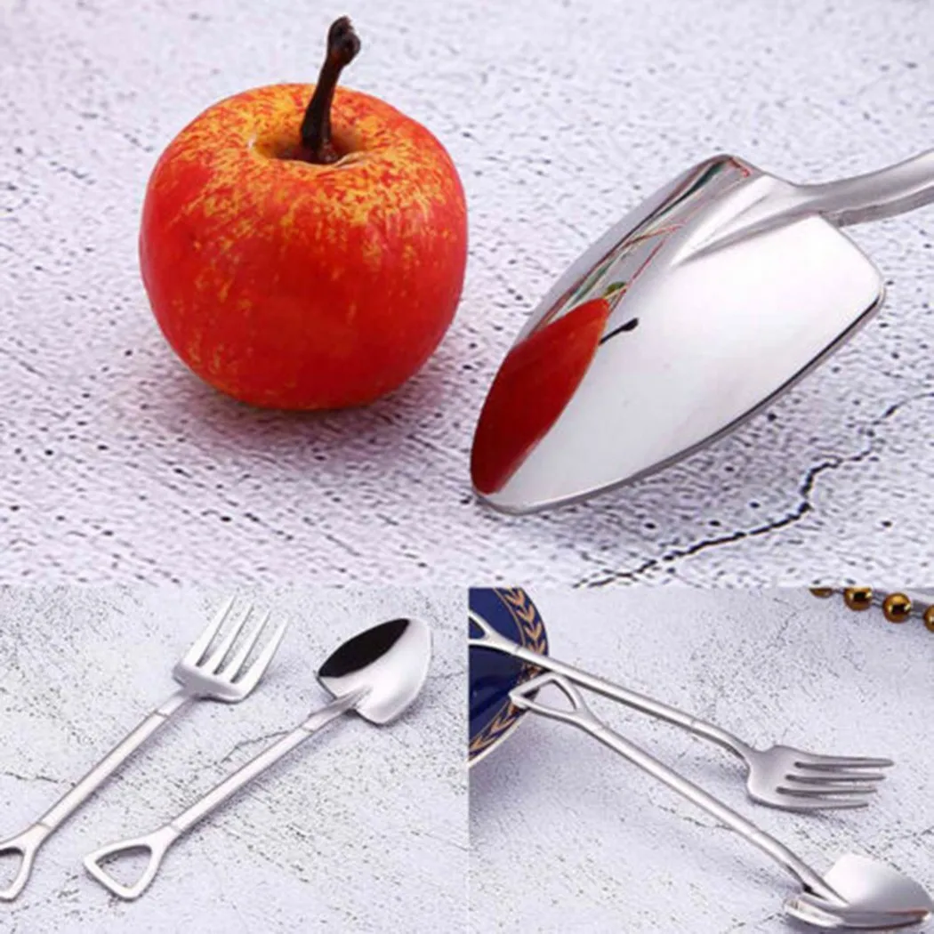 2pcs Silver/ Gold Stainless Steel Small Shovel Spoon Fork Tableware Coffee Stirring Spoon Kitchen Tools Accessories
2pcs Silver/ Gold Stainless Steel Small Shovel Spoon Fork Tableware Coffee Stirring Spoon Kitchen Tools Accessories