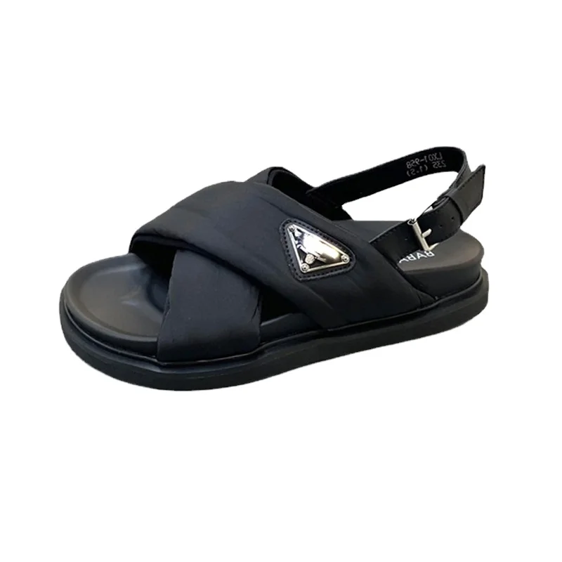 Sandals Women's 2022 Summer New Cloth Cross Off Toe Thick Bottom Versatile Casual Beach Sandals Black Shoes Women Slippers
Sandals Women's 2022 Summer New Cloth Cross Off Toe Thick Bottom Versatile Casual Beach Sandals Black Shoes Women Slippers