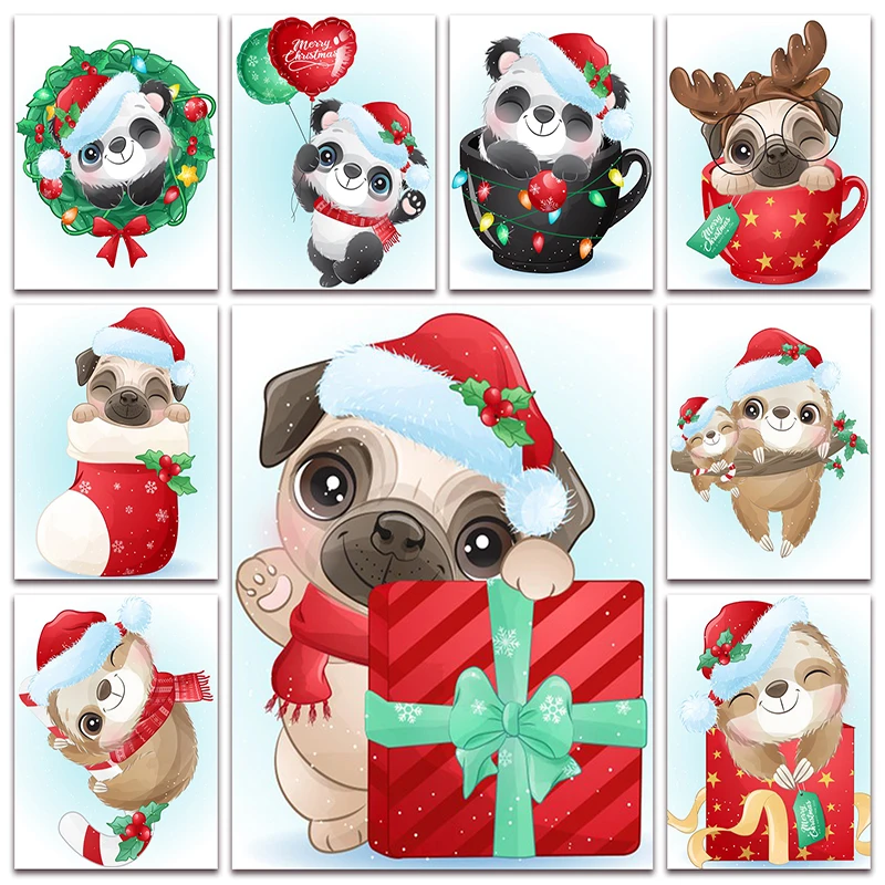 New Full Diamond painting mosaic embroidery christmas present bulldog dog panda deer sloth animal Cross stitch Home decor S094
New Full Diamond painting mosaic embroidery christmas present bulldog dog panda deer sloth animal Cross stitch Home decor S094
