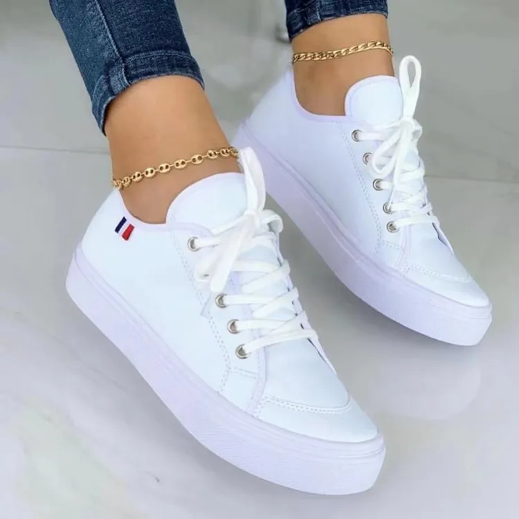 White Shoes Women Fashion Round Toe Platform Shoes Size 43 Casual Shoes Women Lace Up Flats Women Loafers Zapatos Mujer
White Shoes Women Fashion Round Toe Platform Shoes Size 43 Casual Shoes Women Lace Up Flats Women Loafers Zapatos Mujer