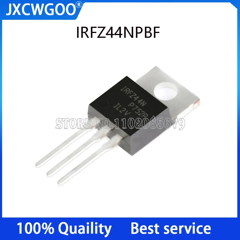 

50PCS IRFZ44NPBF IRFZ44N TO-220 N-Channel 55v/49a in-line MOSFET New original