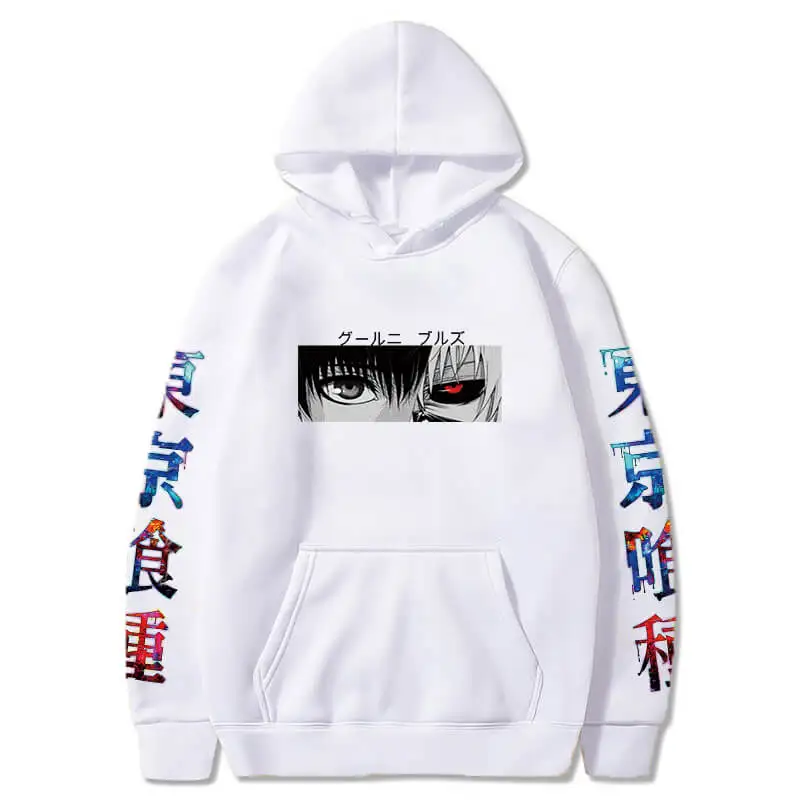

Anime Tokyo Ghoul Hoodie Eyes Printed Men/Women Pullover Sweatshirts Harajuku Unisex Streetwear Loose Hoody