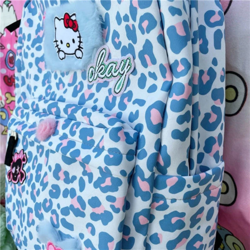 Hello Kitty Shoulder Bags Y2K Cute Pink Leopard Print Schoolbag Cartoon Anime Zipper Casual Backpacks Schoolbags for Girls large
Hello Kitty Shoulder Bags Y2K Cute Pink Leopard Print Schoolbag Cartoon Anime Zipper Casual Backpacks Schoolbags for Girls large