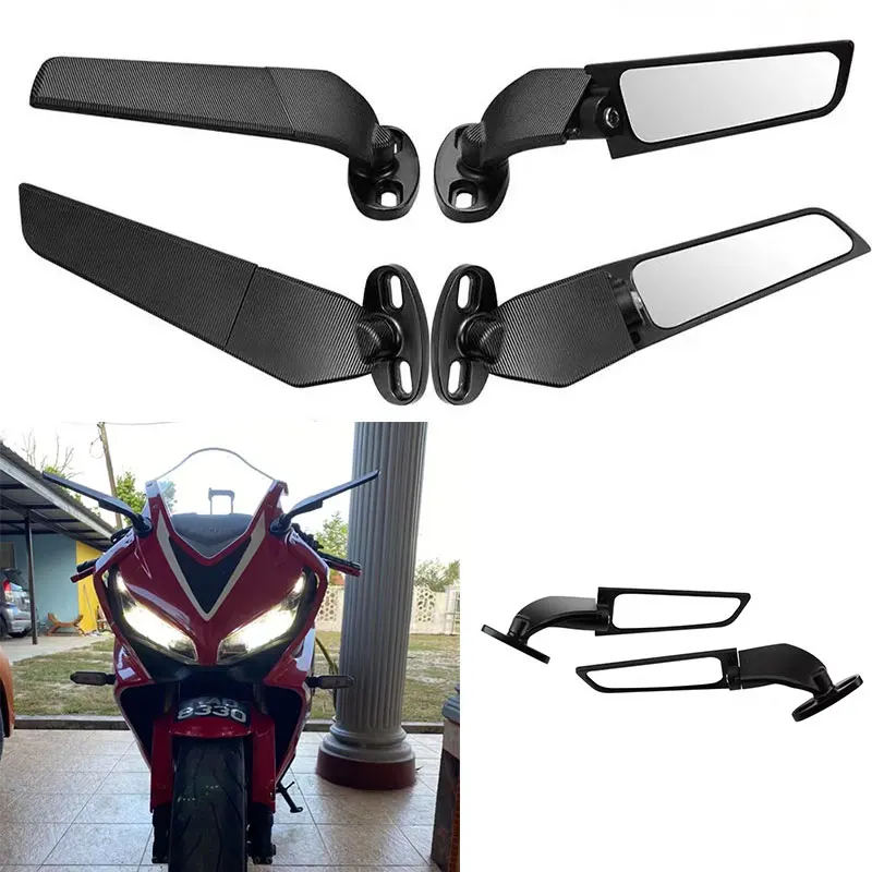 For Yamaha YZF R1 R6 R25 R3 R125 R15 Motorcycle Side Mirrors Winglets Wind Wing Adjustable Rotating Rearview
For Yamaha YZF R1 R6 R25 R3 R125 R15 Motorcycle Side Mirrors Winglets Wind Wing Adjustable Rotating Rearview