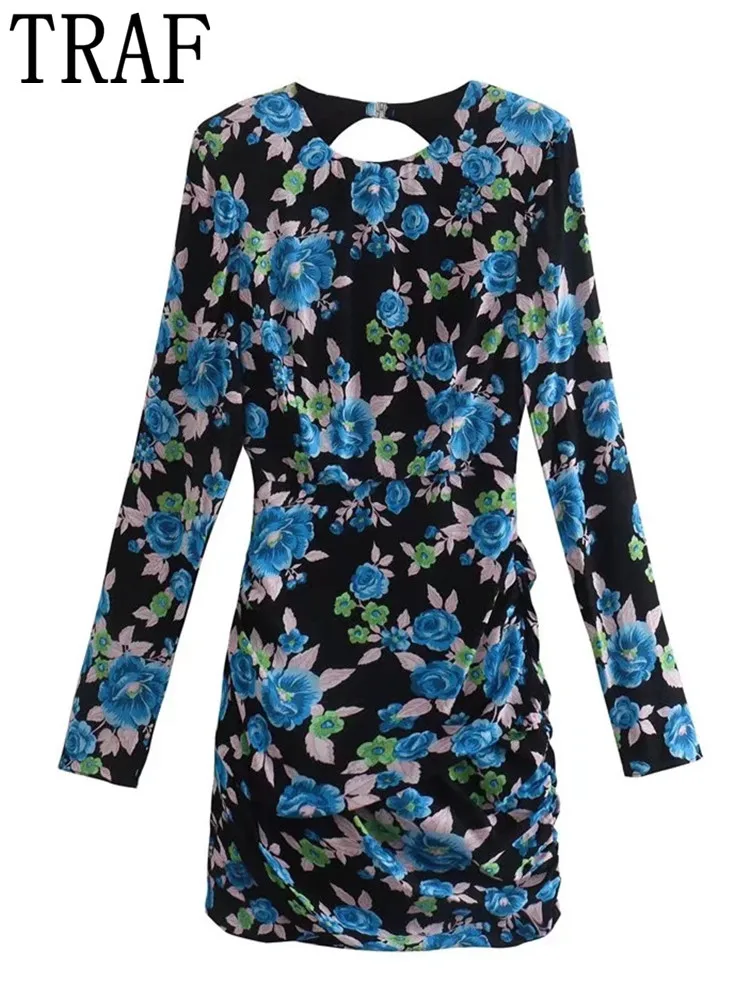 TRAF Women Black Floral Dress Woman Backless Bodycon Mini Dress 2022 Long Sleeve Sexy Short Dresses Vintage Elegant Dresses
TRAF Women Black Floral Dress Woman Backless Bodycon Mini Dress 2022 Long Sleeve Sexy Short Dresses Vintage Elegant Dresses