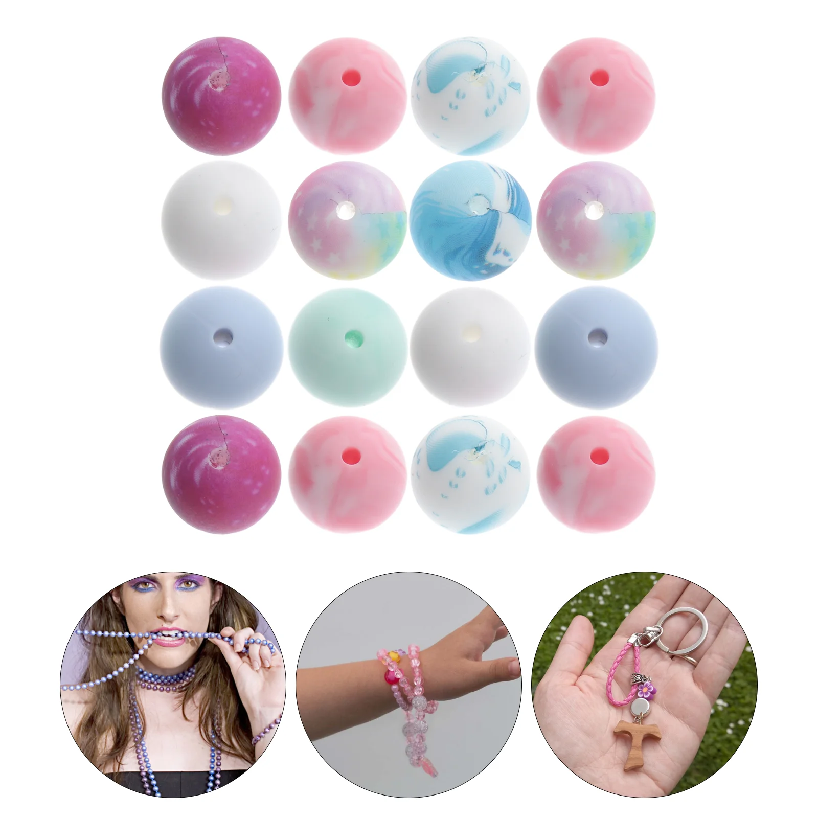 78Pcs Spacer Beads Diy Necklace Beads Silicone Beads for Crafts DIY Bracelet Beads Accessories
78Pcs Spacer Beads Diy Necklace Beads Silicone Beads for Crafts DIY Bracelet Beads Accessories