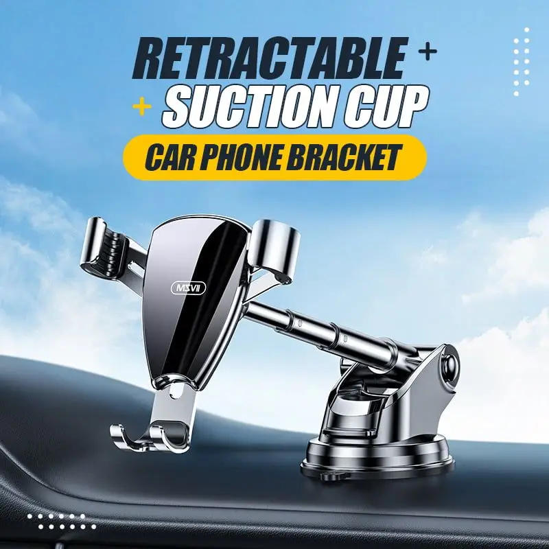 

Sucker Car Phone Holder Mount Stand 360° Rotation & 270° Flip Retractable GPS Mobile Cellphone Support For iPhone Samsung Huawei