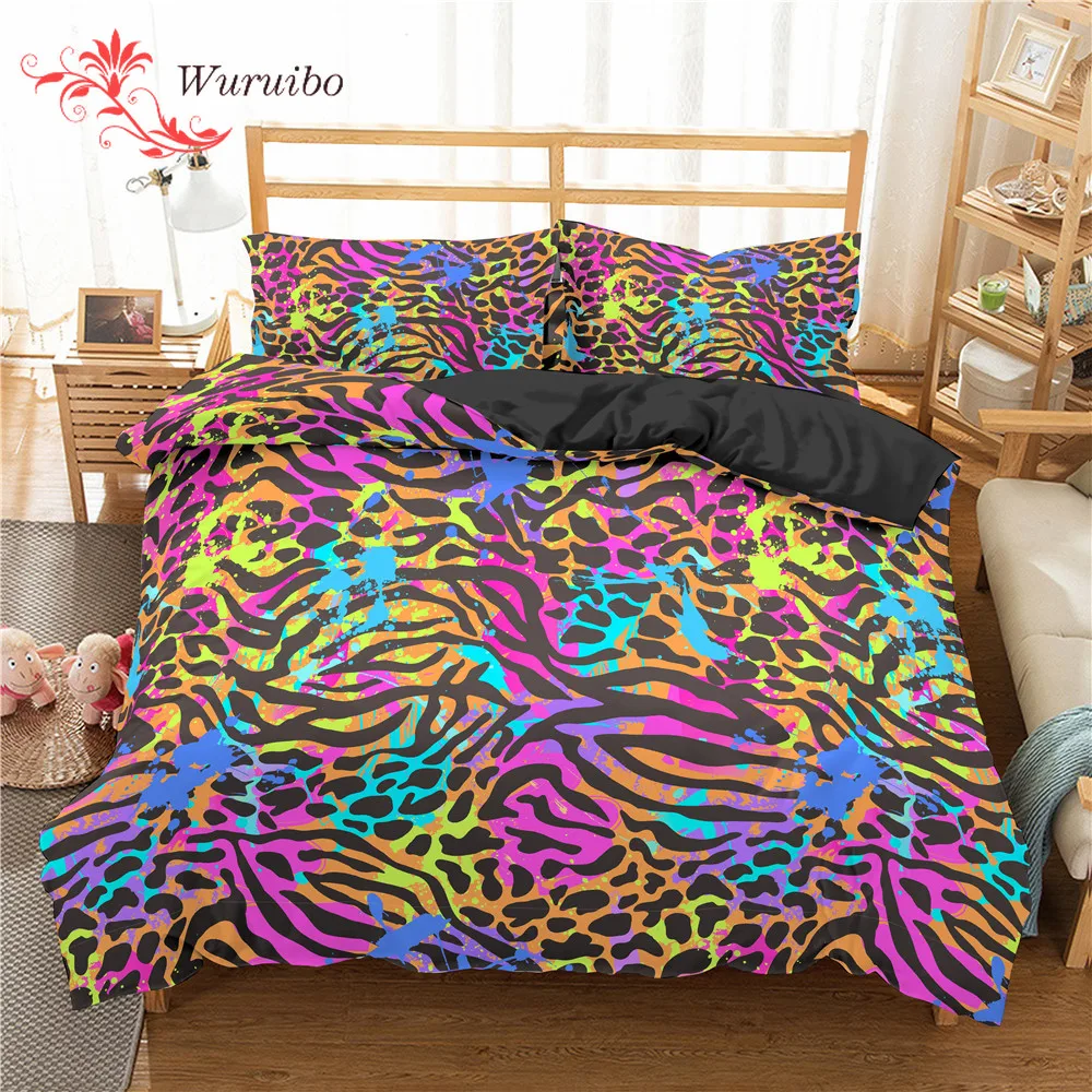 Homesky Luxury Leopard Print Bedding Sets Mircofiber Duvet Cover Twin Full Queen King Size Bed Cover Soft Comforter Cover
Homesky Luxury Leopard Print Bedding Sets Mircofiber Duvet Cover Twin Full Queen King Size Bed Cover Soft Comforter Cover