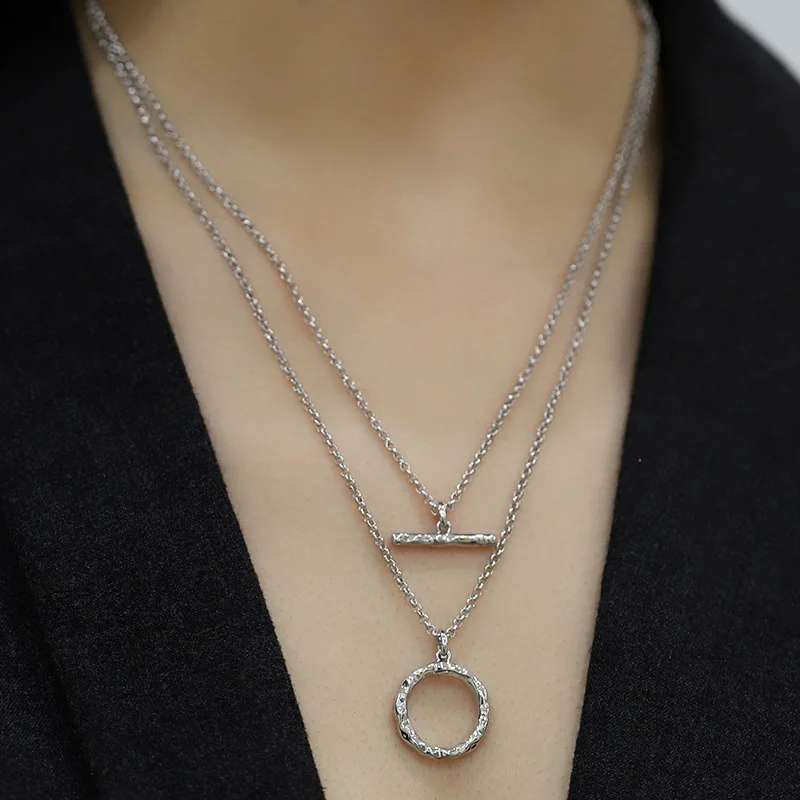 Circle Geometric Pendant Stainless Steel Gold and Silver Necklace Birthday Wedding Jewelry Gifts for Women Neck Accessories
Circle Geometric Pendant Stainless Steel Gold and Silver Necklace Birthday Wedding Jewelry Gifts for Women Neck Accessories
