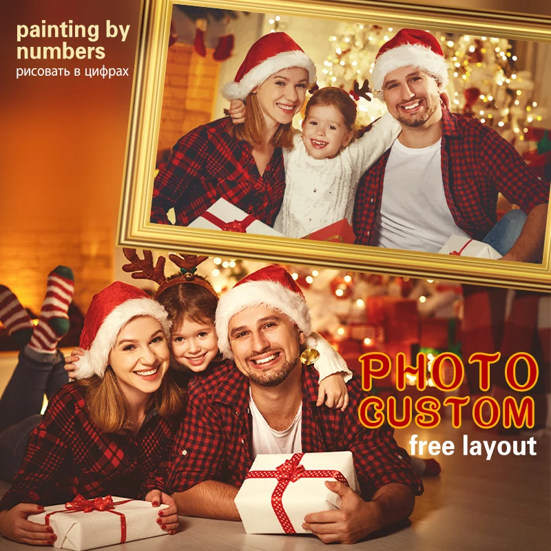 RUOPOTY Personalised Paint By Numbers Photo Custom DIY Oil Painting By Number Dropshipping Portrait Family Children Photo 
RUOPOTY Personalised Paint By Numbers Photo Custom DIY Oil Painting By Number Dropshipping Portrait Family Children Photo