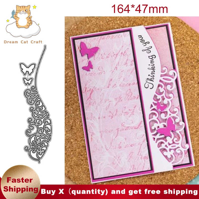 Swirls Butterfly Lace Frame Butterflies Border Metal Cutting Dies Stencil For DIY Scrapbooking Card Craft Decorative Embossing
Swirls Butterfly Lace Frame Butterflies Border Metal Cutting Dies Stencil For DIY Scrapbooking Card Craft Decorative Embossing
